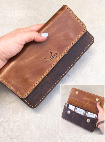 Prima model natural leather wallet