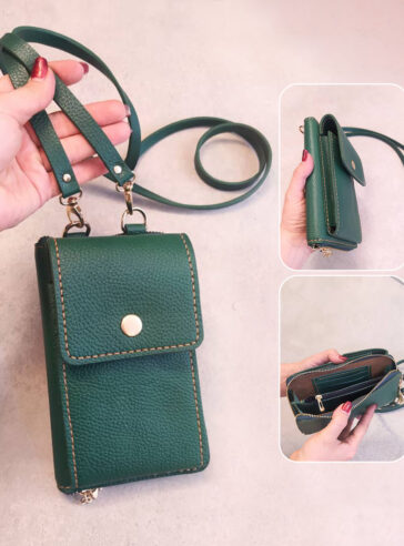 Natural leather sling Bag