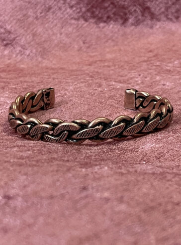 Copper spiral bracelet