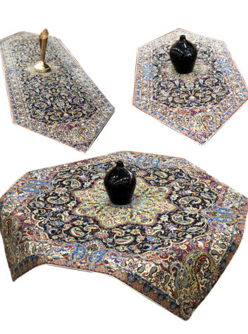 four pieces set of Yazd termeh of paniz design 12 colors