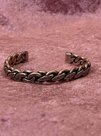 Copper spiral bracelet