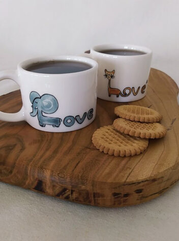 Ceramic home Coffee Cups of lover animals