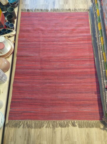 Modern wool rug, handwoven by Turkmen